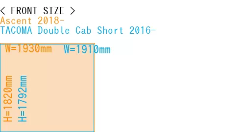 #Ascent 2018- + TACOMA Double Cab Short 2016-